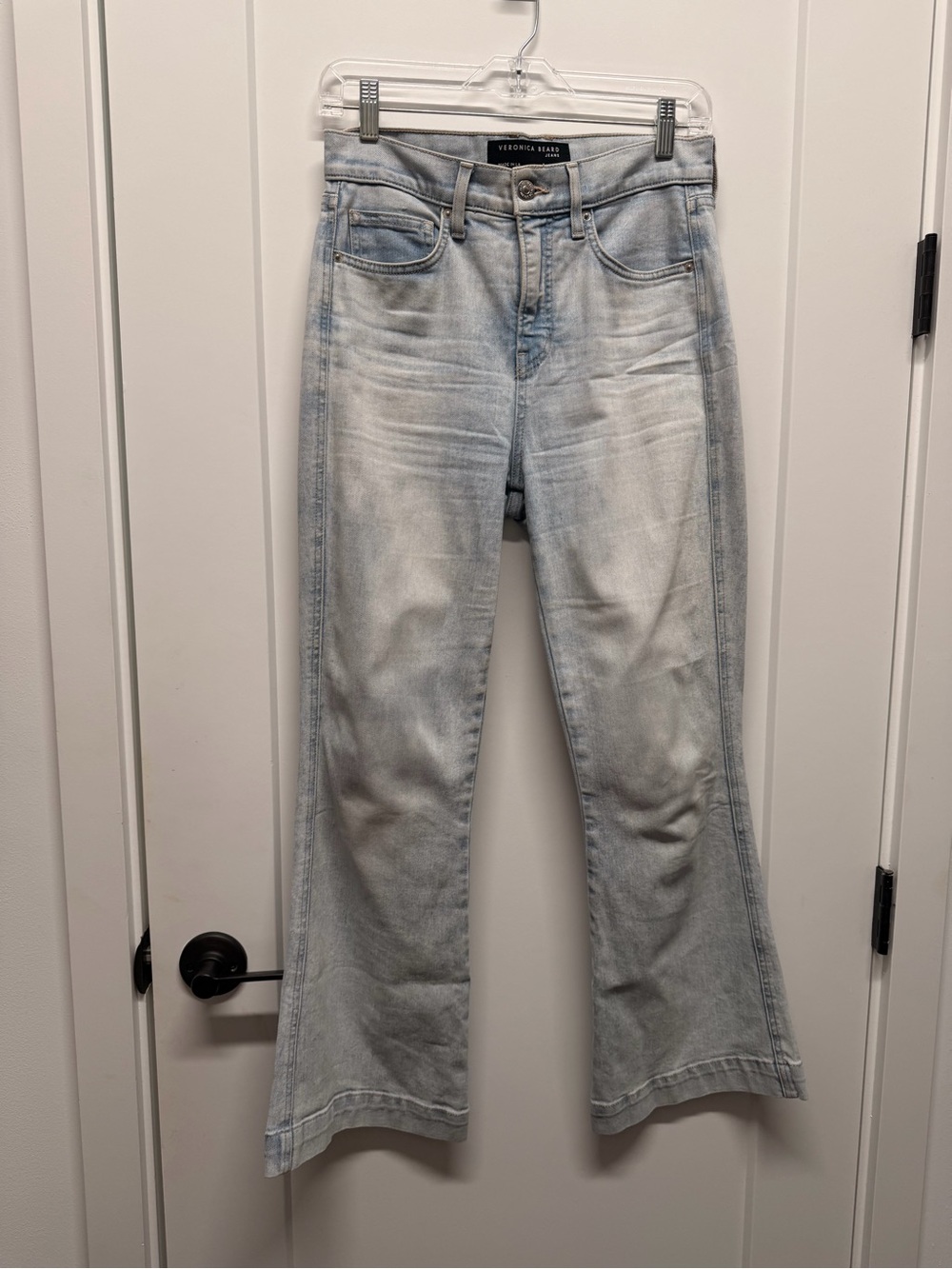 Veronica Beard Light Blue Flare Jeans